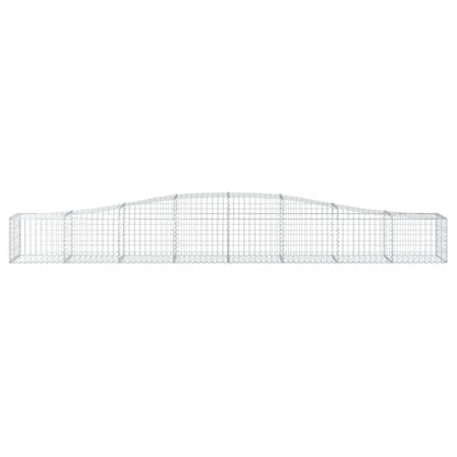 Gabionen mit Hochbogen 10 Stk. 400x50x40/60cm Verzinktes Eisen - Pazzar.ch