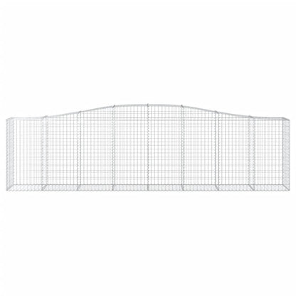 Gabionen mit Hochbogen 3 Stk. 400x50x100/120cm Verzinktes Eisen - Pazzar.ch