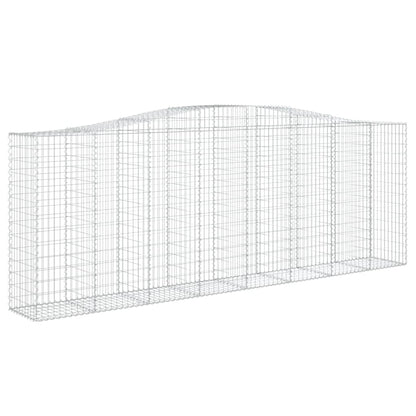 Gabionen mit Hochbogen 2 Stk. 400x50x140/160cm Verzinktes Eisen - Pazzar.ch