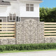 Gabionen mit Hochbogen 6 Stk. 200x50x180/200cm Verzinktes Eisen