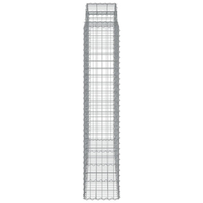 Gabionen mit Hochbogen 4 Stk. 200x50x200/220cm Verzinktes Eisen - Pazzar.ch