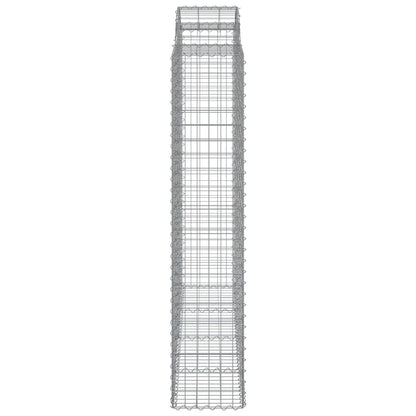 Gabionen mit Hochbogen 8 Stk. 200x50x200/220cm Verzinktes Eisen - Pazzar.ch