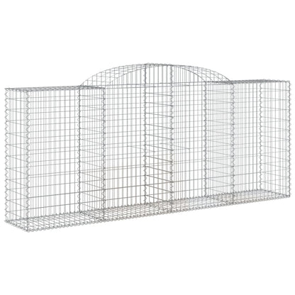 Gabionen mit Hochbogen 20 Stk 300x50x120/140cm Verzinktes Eisen - Pazzar.ch
