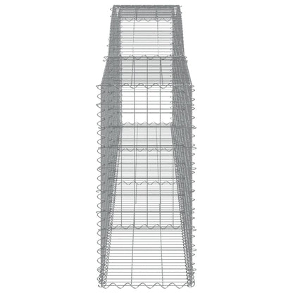 Gabionen mit Hochbogen 20 Stk 400x50x100/120cm Verzinktes Eisen - Pazzar.ch