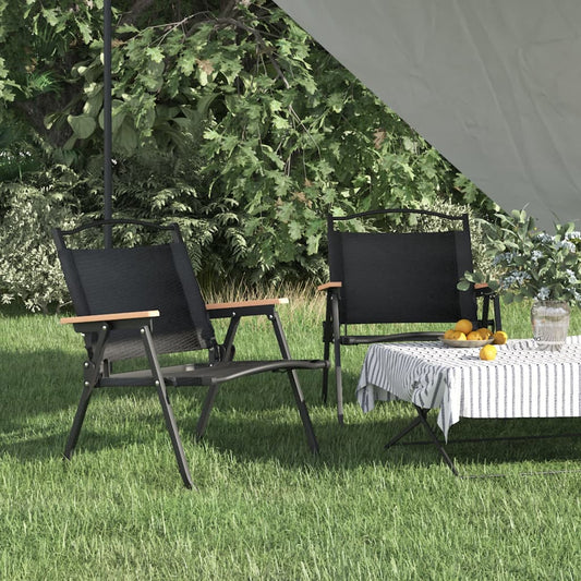 Campingstühle 2 Stk. Schwarz 54x43x59 cm Oxford-Gewebe - Pazzar.ch