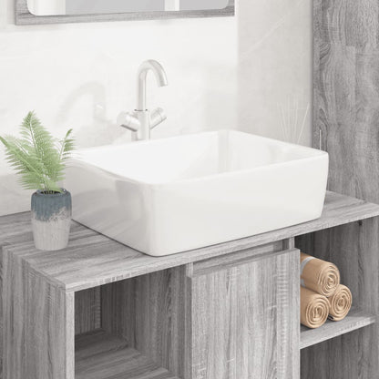 Waschbecken Weiß 48x37x13 cm Keramik Rechteckig - Pazzar.ch