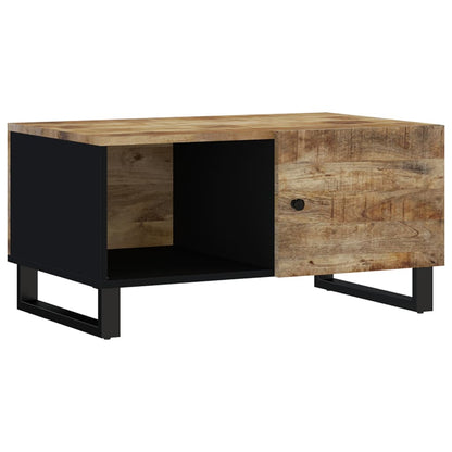 Couchtisch 80x50x40 cm Massivholz Mango & Holzwerkstoff - Pazzar.ch
