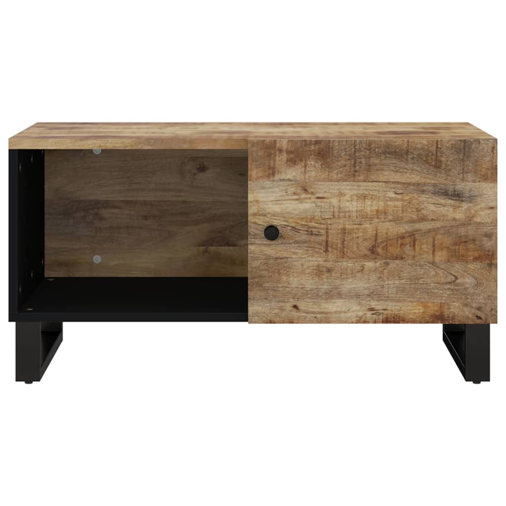 Couchtisch 80x50x40 cm Massivholz Mango & Holzwerkstoff - Pazzar.ch