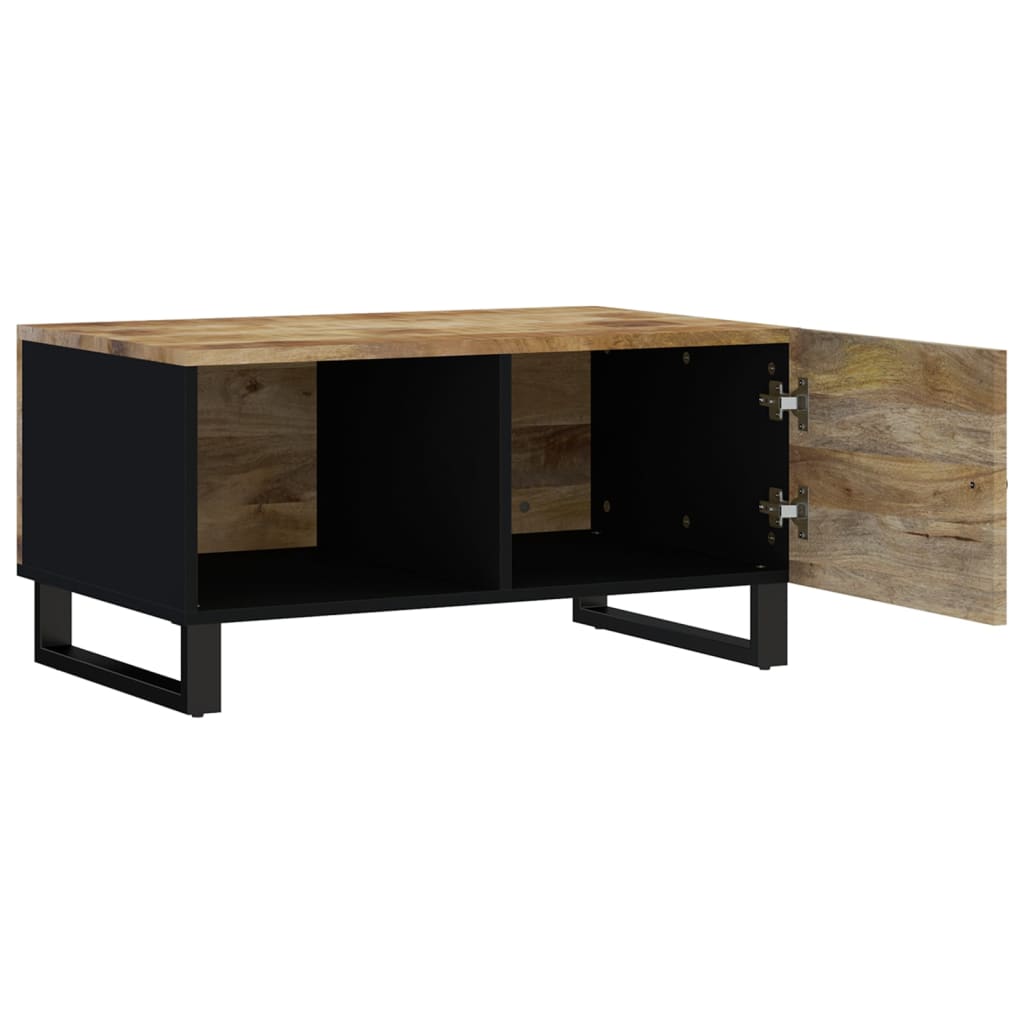 Couchtisch 80x50x40 cm Massivholz Mango & Holzwerkstoff - Pazzar.ch