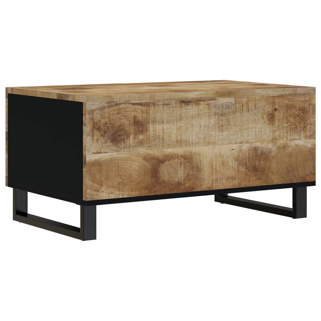 Couchtisch 80x50x40 cm Massivholz Mango & Holzwerkstoff - Pazzar.ch