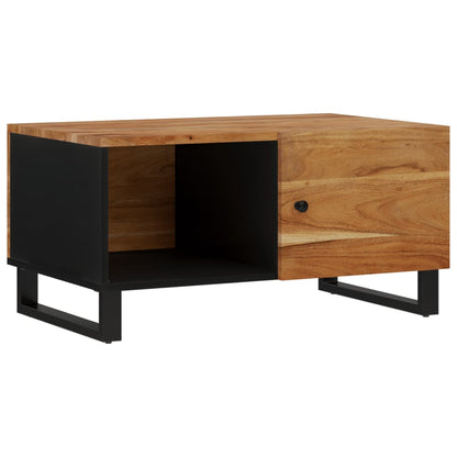 Couchtisch 80x50x40 cm Massivholz Akazie & Holzwerkstoff - Pazzar.ch