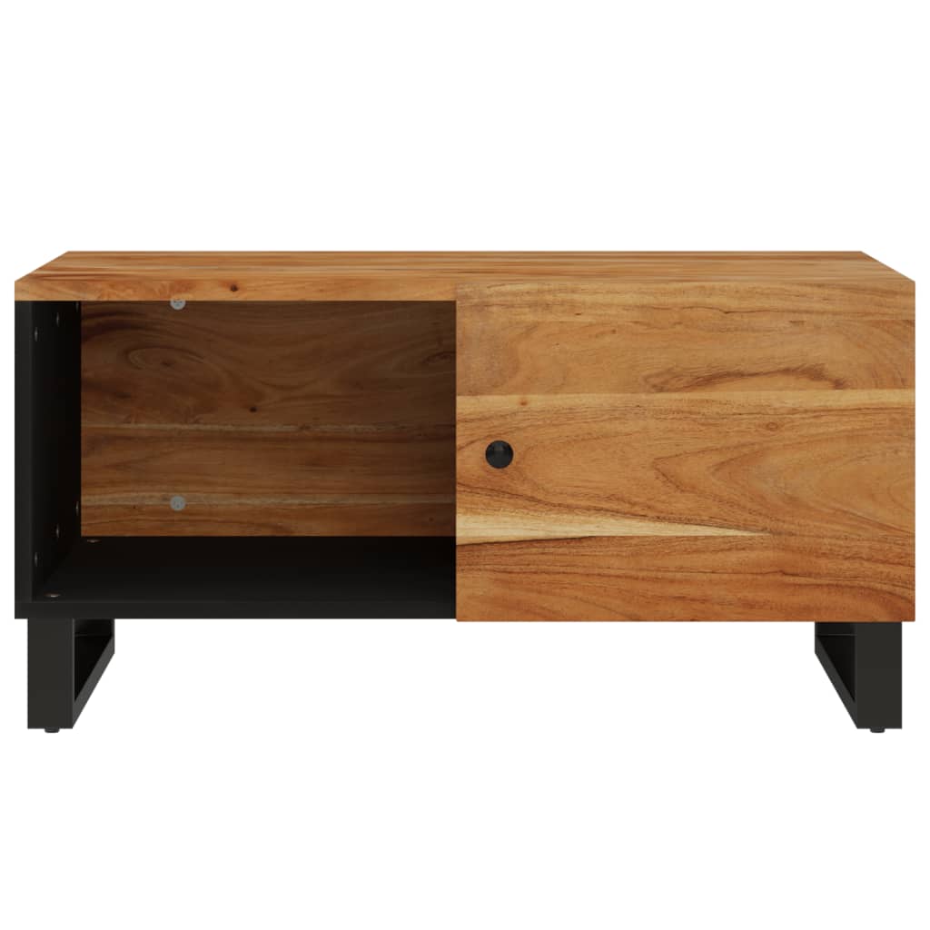 Couchtisch 80x50x40 cm Massivholz Akazie & Holzwerkstoff - Pazzar.ch