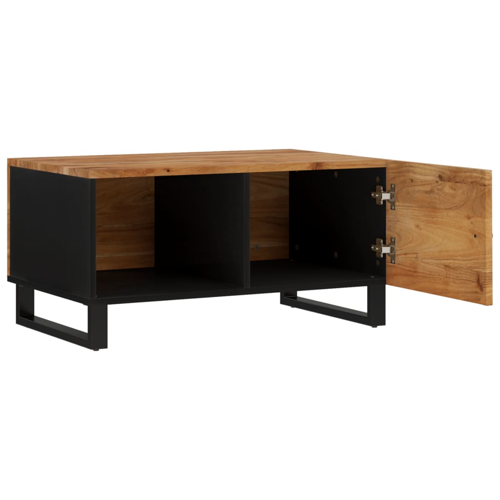 Couchtisch 80x50x40 cm Massivholz Akazie & Holzwerkstoff - Pazzar.ch