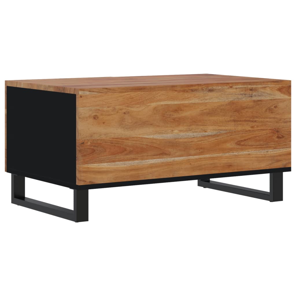 Couchtisch 80x50x40 cm Massivholz Akazie & Holzwerkstoff - Pazzar.ch
