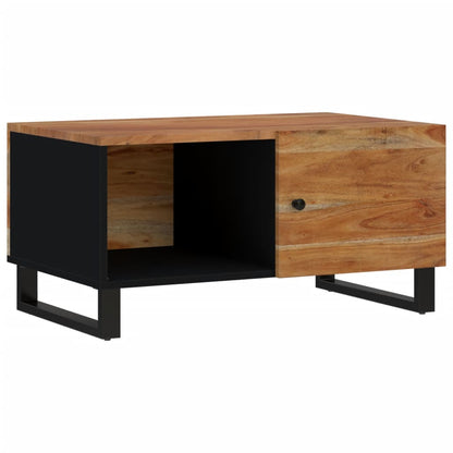 Couchtisch 80x50x40 cm Massivholz Akazie & Holzwerkstoff - Pazzar.ch