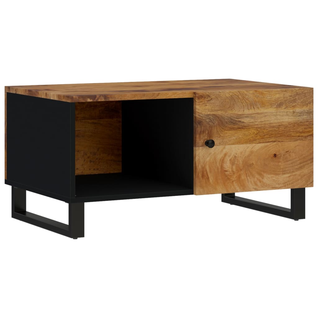 Couchtisch 80x50x40 cm Massivholz Mango & Holzwerkstoff - Pazzar.ch
