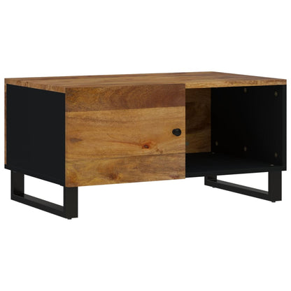 Couchtisch 80x50x40 cm Massivholz Mango & Holzwerkstoff - Pazzar.ch