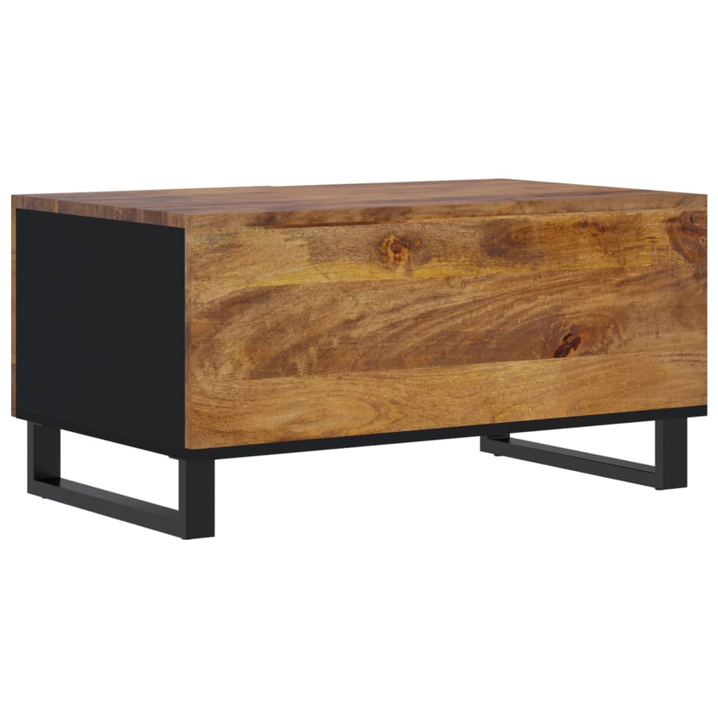 Couchtisch 80x50x40 cm Massivholz Mango & Holzwerkstoff - Pazzar.ch