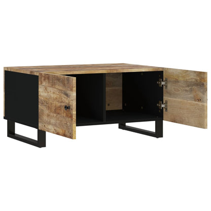 Couchtisch 80x50x40 cm Massivholz Mango & Holzwerkstoff - Pazzar.ch