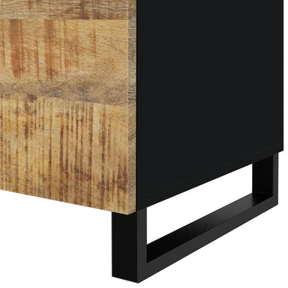 Couchtisch 80x50x40 cm Massivholz Mango & Holzwerkstoff - Pazzar.ch