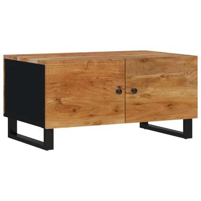 Couchtisch 80x50x40 cm Massivholz Akazie & Holzwerkstoff - Pazzar.ch