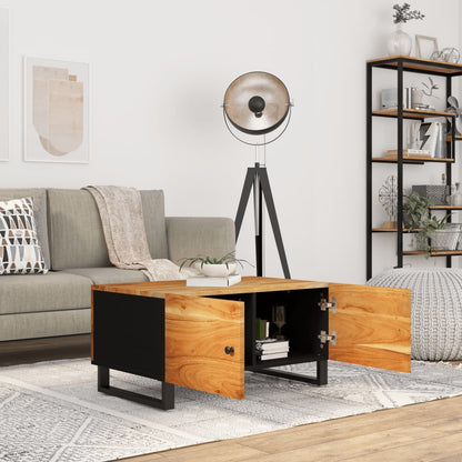 Couchtisch 80x50x40 cm Massivholz Akazie & Holzwerkstoff - Pazzar.ch