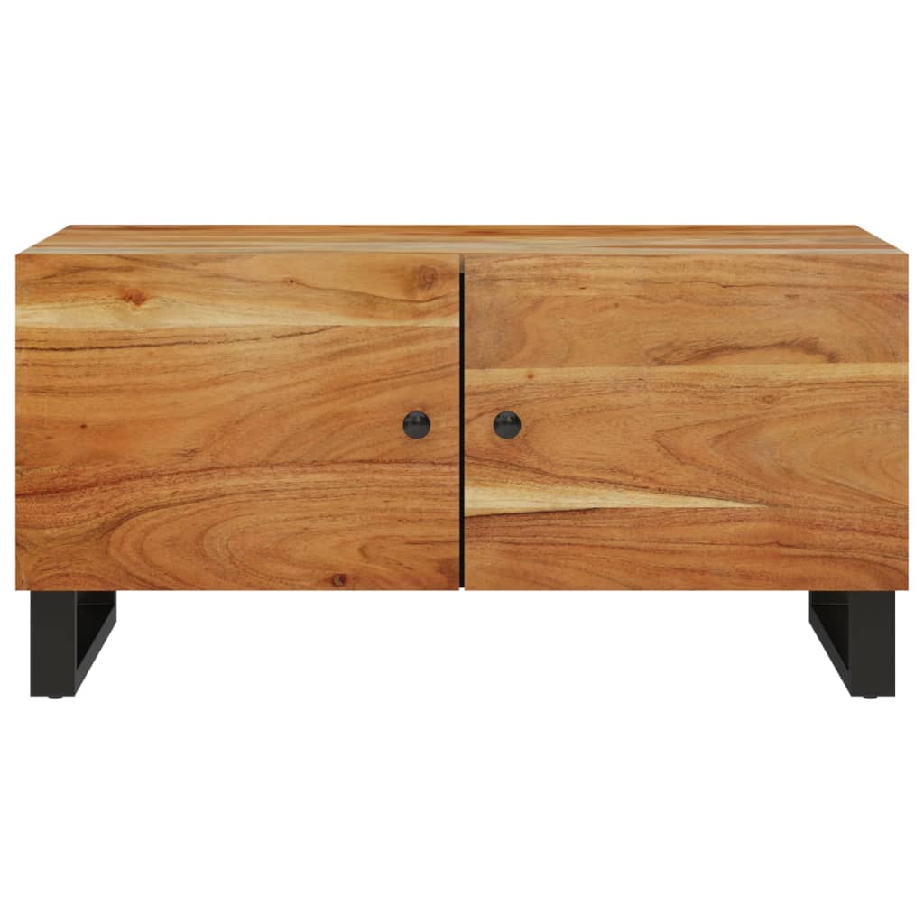Couchtisch 80x50x40 cm Massivholz Akazie & Holzwerkstoff - Pazzar.ch
