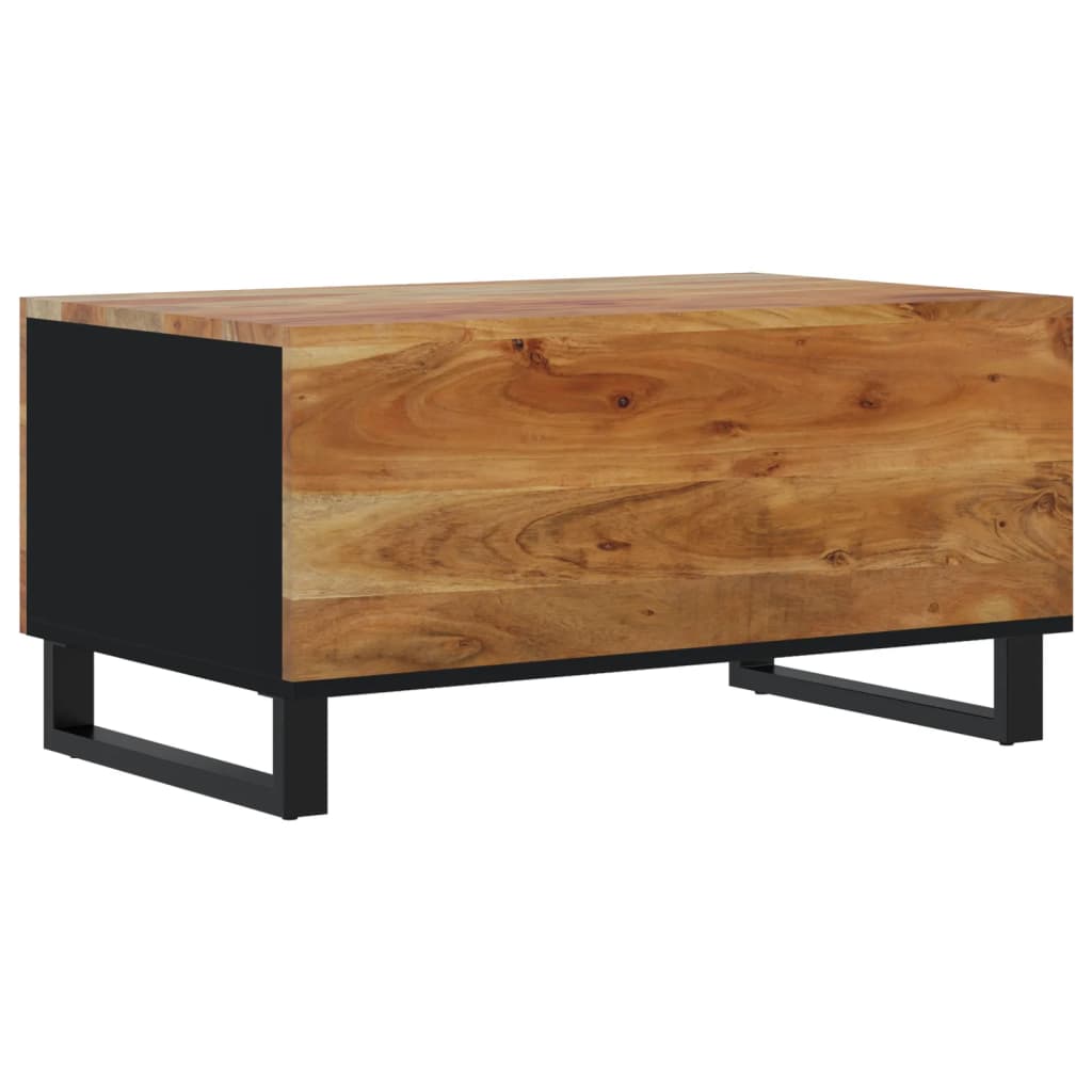 Couchtisch 80x50x40 cm Massivholz Akazie & Holzwerkstoff - Pazzar.ch