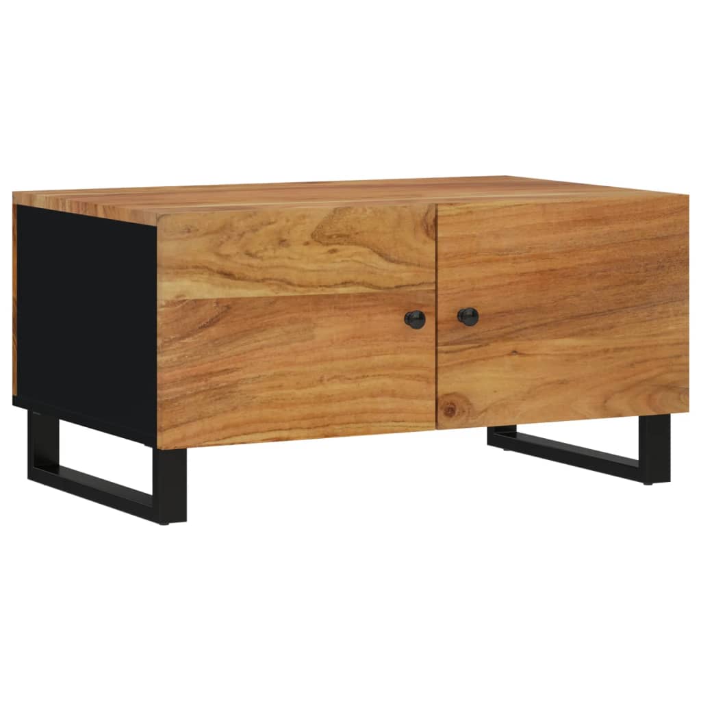 Couchtisch 80x50x40 cm Massivholz Akazie & Holzwerkstoff - Pazzar.ch