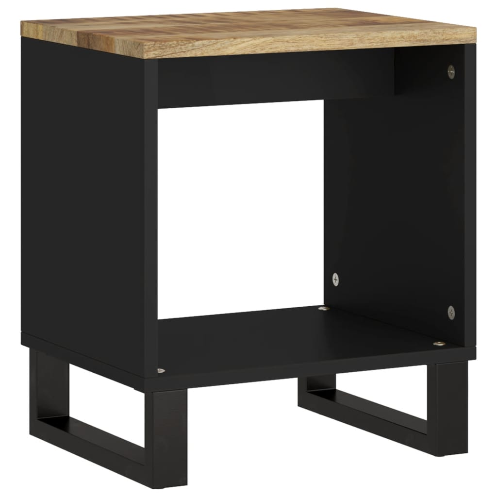 Couchtisch 40x31x46 cm Massivholz Mango & Holzwerkstoff - Pazzar.ch