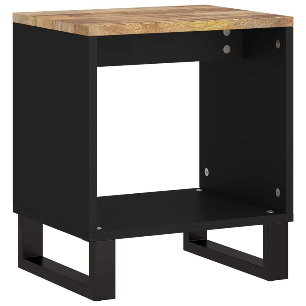Couchtisch 40x31x46 cm Massivholz Mango & Holzwerkstoff - Pazzar.ch