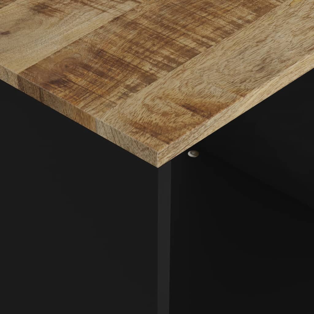 Couchtisch 40x31x46 cm Massivholz Mango & Holzwerkstoff - Pazzar.ch