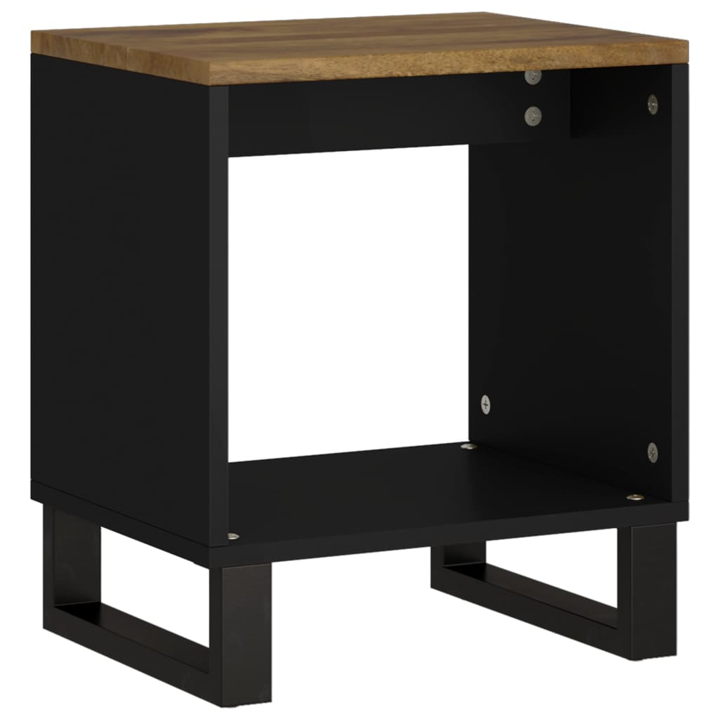 Couchtisch 40x31x46 cm Massivholz Mango & Holzwerkstoff - Pazzar.ch