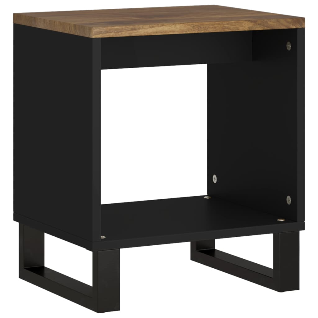 Couchtisch 40x31x46 cm Massivholz Mango & Holzwerkstoff - Pazzar.ch