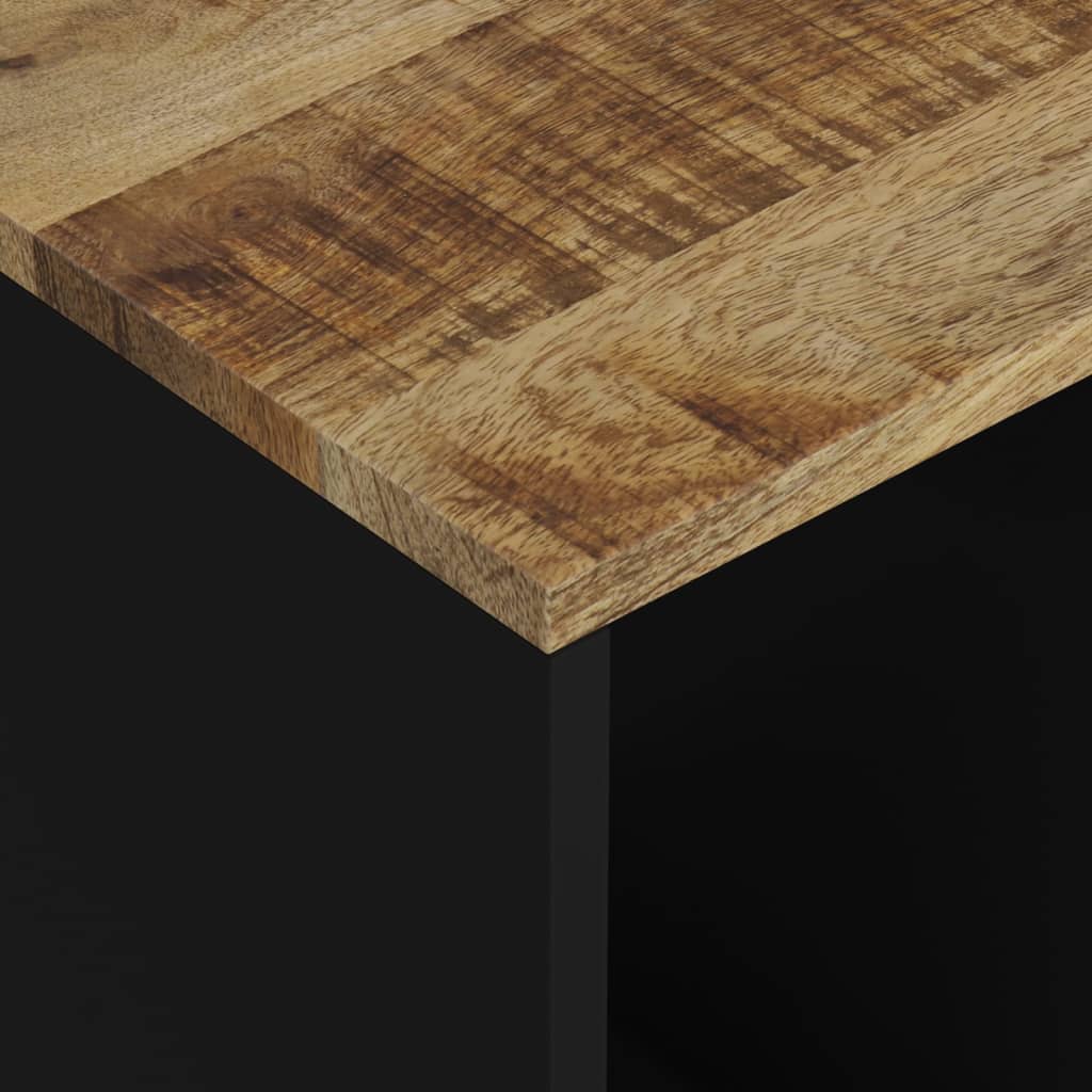 Beistelltisch 40x31x46 cm Massivholz Mango & Holzwerkstoff - Pazzar.ch