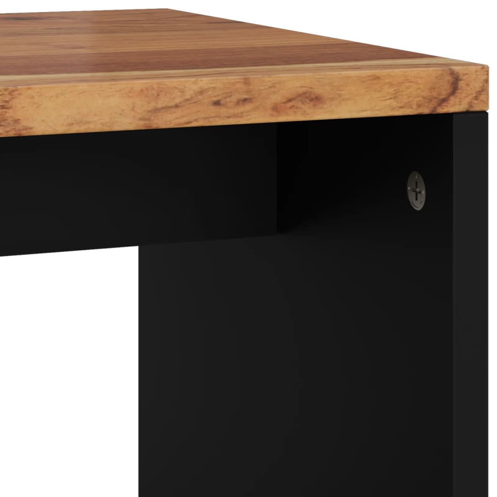 Beistelltisch 40x31x46 cm Massivholz Akazie & Holzwerkstoff - Pazzar.ch