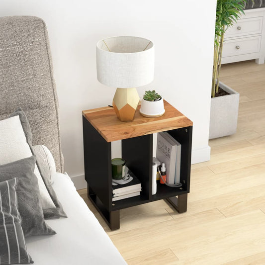 Beistelltisch 40x31x46 cm Massivholz Akazie & Holzwerkstoff - Pazzar.ch