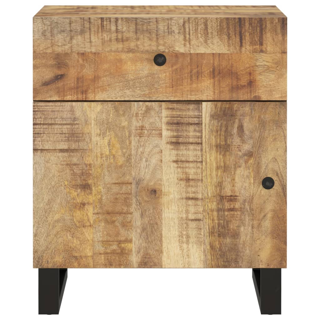 Nachttisch 50x33x60 cm Massivholz Mango & Holzwerkstoff - Pazzar.ch