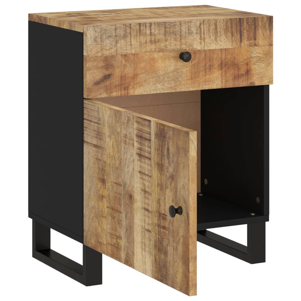Nachttisch 50x33x60 cm Massivholz Mango & Holzwerkstoff - Pazzar.ch