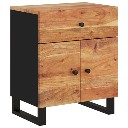 Nachttisch 50x33x60 cm Massivholz Akazie & Holzwerkstoff - Pazzar.ch