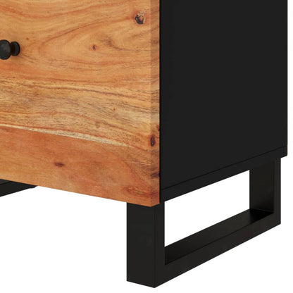 Nachttisch 50x33x60 cm Massivholz Akazie & Holzwerkstoff - Pazzar.ch