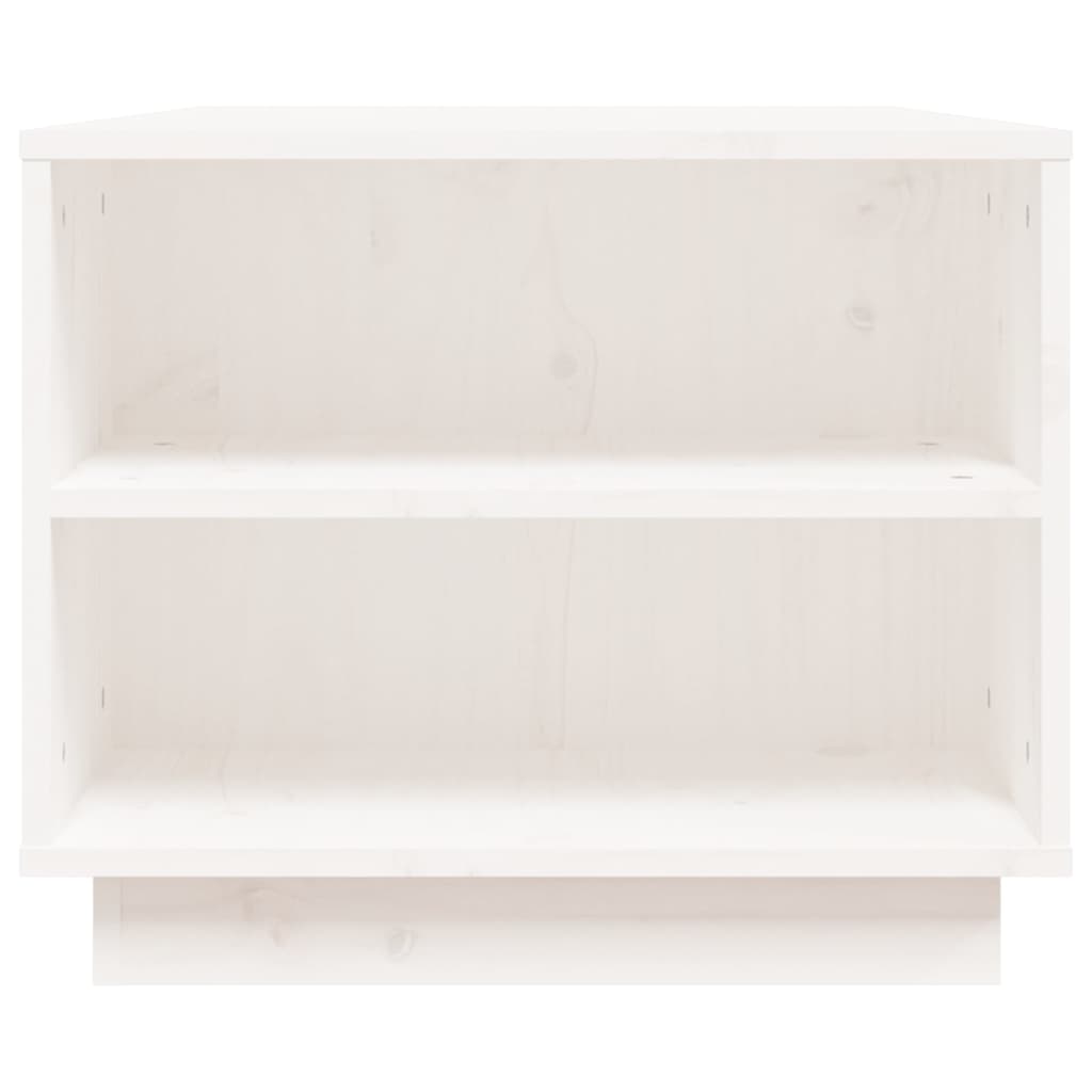 Couchtisch Weiß 90x49x40,5 cm Massivholz Kiefer - Pazzar.ch