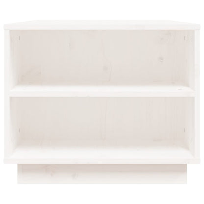 Couchtisch Weiß 90x49x40,5 cm Massivholz Kiefer - Pazzar.ch