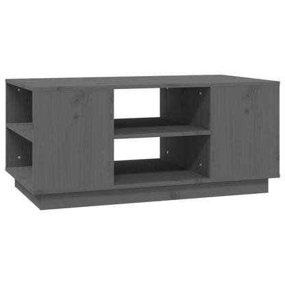 Couchtisch Grau 90x49x40,5 cm Massivholz Kiefer - Pazzar.ch