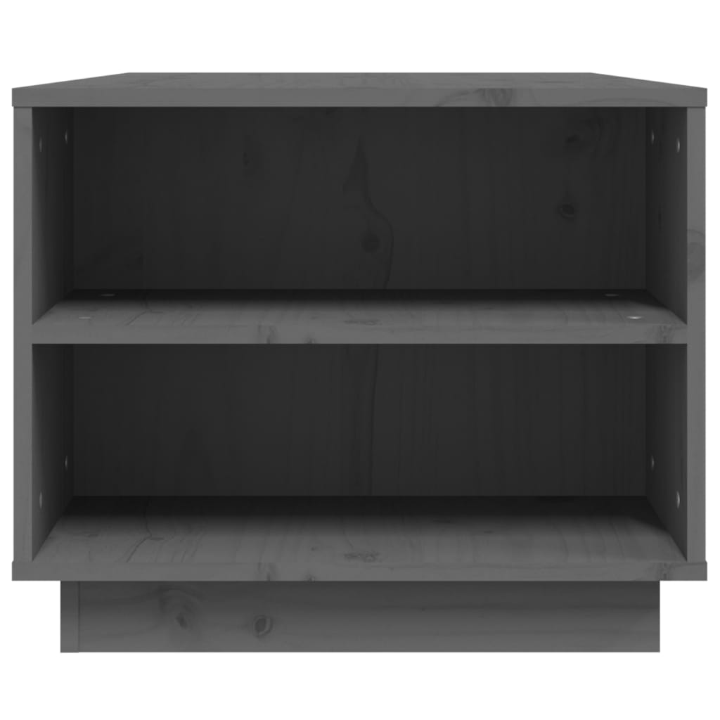 Couchtisch Grau 90x49x40,5 cm Massivholz Kiefer - Pazzar.ch