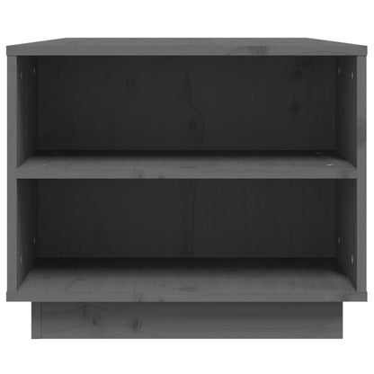 Couchtisch Grau 90x49x40,5 cm Massivholz Kiefer - Pazzar.ch