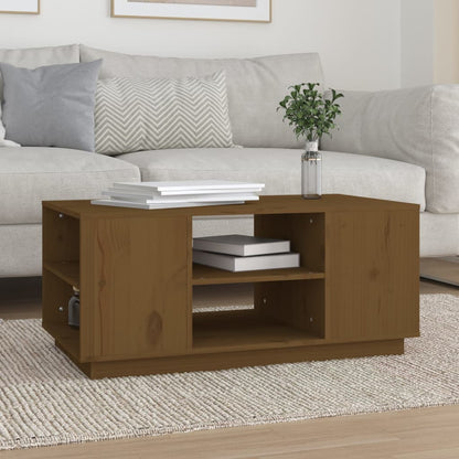 Couchtisch Honigbraun 90x49x40,5 cm Massivholz Kiefer - Pazzar.ch