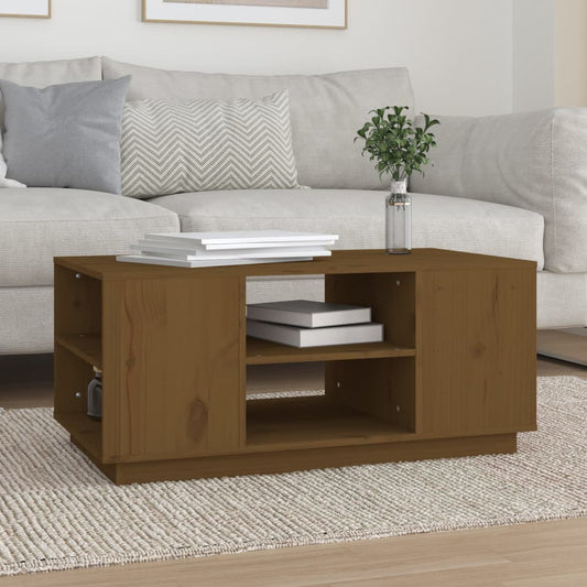 Couchtisch Honigbraun 90x49x40,5 cm Massivholz Kiefer - Pazzar.ch