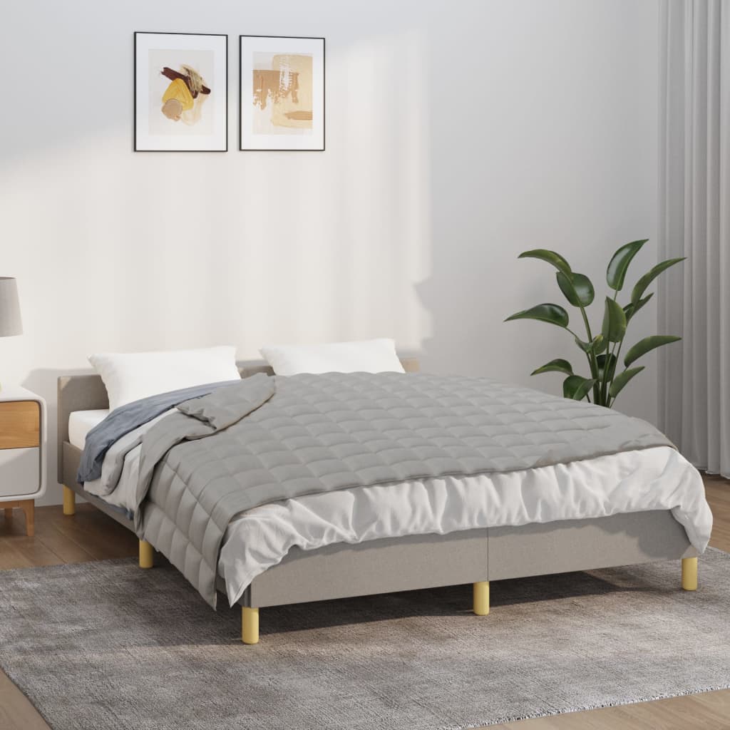 Gewichtsdecke Grau 120x180 cm 5 kg Stoff - Pazzar.ch
