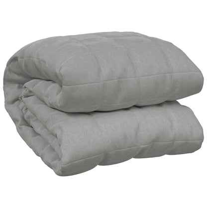 Gewichtsdecke Grau 155x220 cm 7 kg Stoff - Pazzar.ch